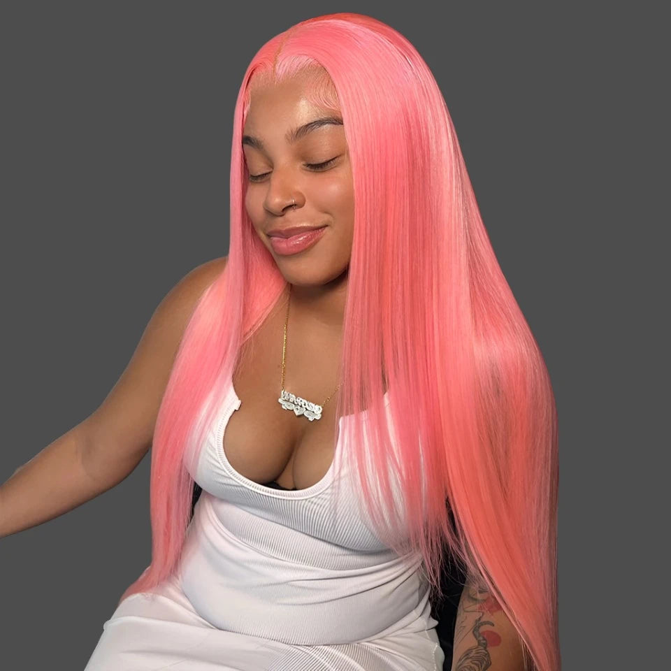 Pretty in Pink Prowess: The Flamingo Flick Power Wig